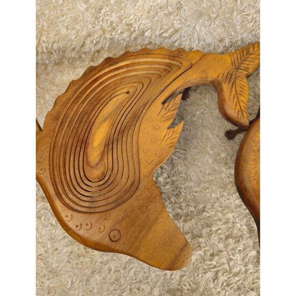 Wooden Collapsible Dolphin Bowl, Set of 2 - Picture 16 of 16